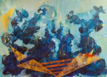 Original Abstract Paintings by Pinar Akbaba