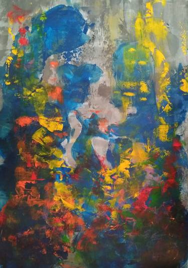 Original Abstract Expressionism Abstract Paintings by Pinar Akbaba