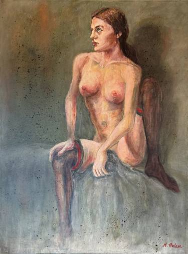 Original Figurative Nude Paintings by Mike Halem