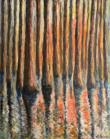 Original Abstract Nature Painting by Mike Halem