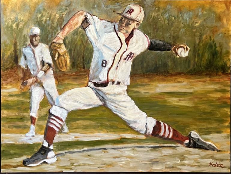Original Sports Painting by Mike Halem