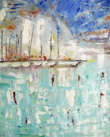 Print of Abstract Ship Paintings by Malvina Palinska