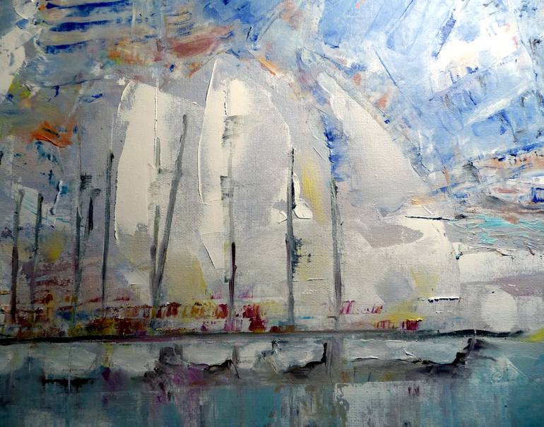 Original Ship Painting by Malvina Palinska