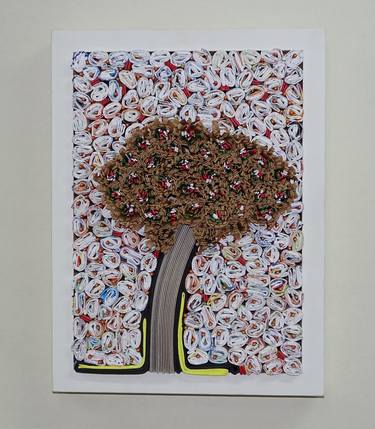 Print of Modern Tree Installation by Moshe Gordon