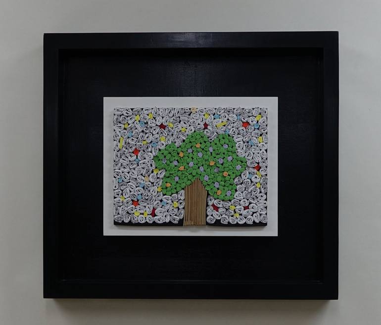 Print of Abstract Tree Installation by Moshe Gordon