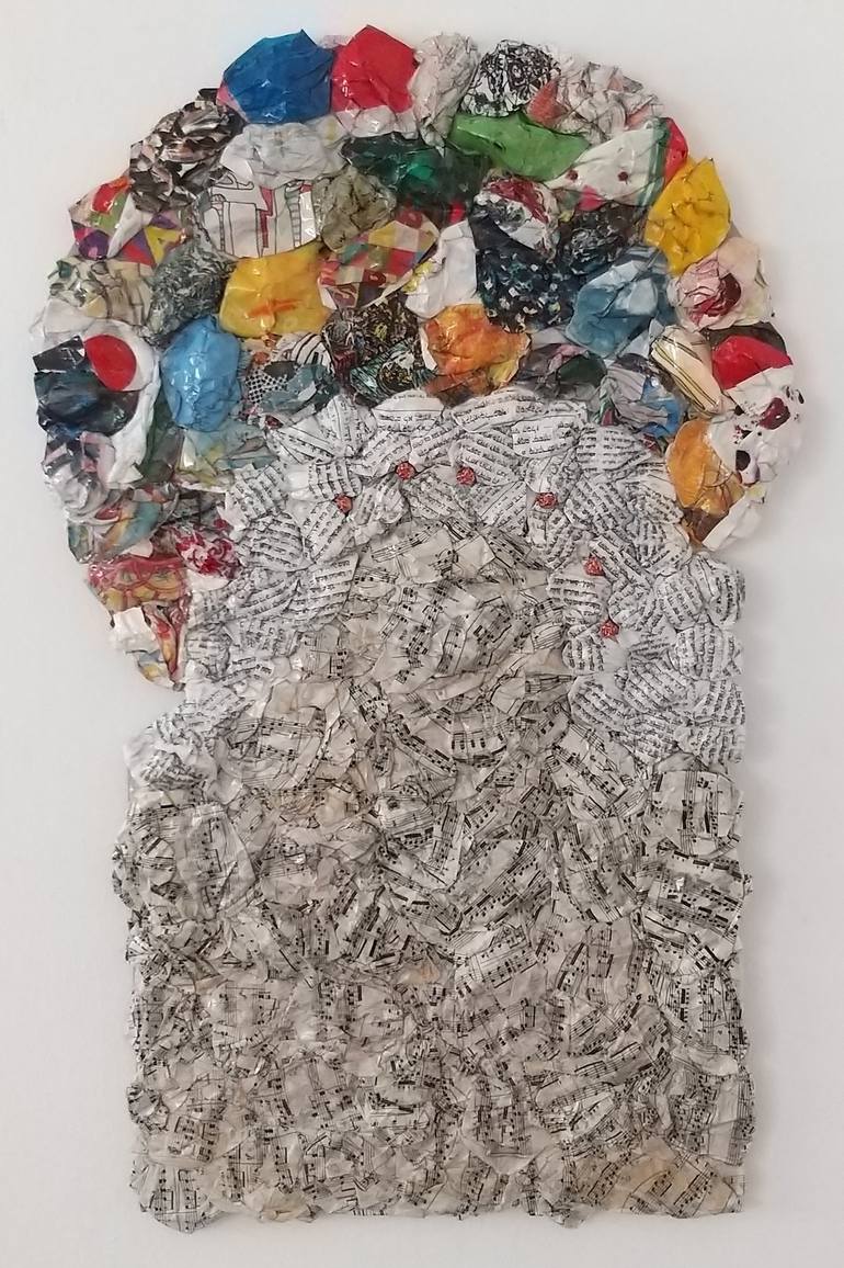 Original Dada Abstract Sculpture by Moshe Gordon