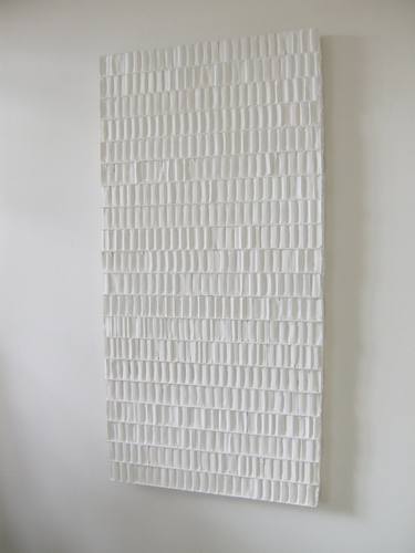R 09-1, White Relief, Mixed Media, 2009 thumb