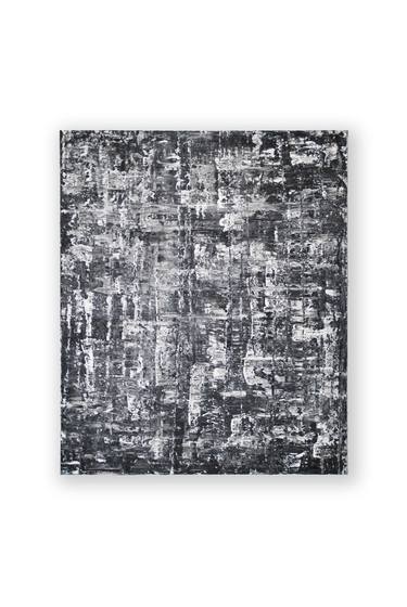 50 Shades Of Grey, Abstract Mindscape, Acrylic on Canvas, 120x100cm, Signed 12.8.14 thumb