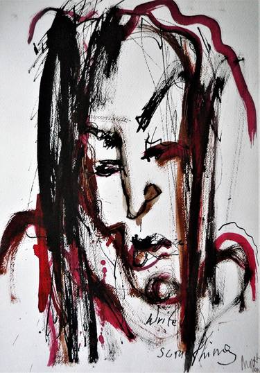 Original Abstract Expressionism Women Paintings by Mia Mijalkovic