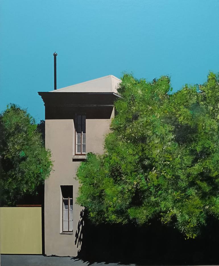 Original Realism Architecture Paintings by Hans Schiebold
