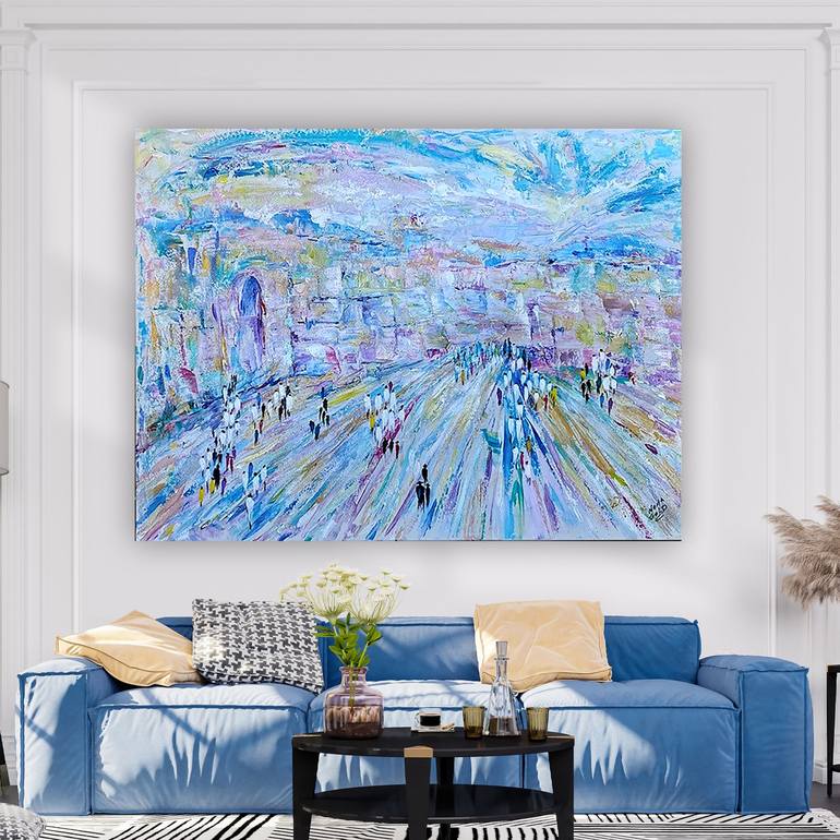 Original Abstract Expressionism Fantasy Painting by Nona Gold