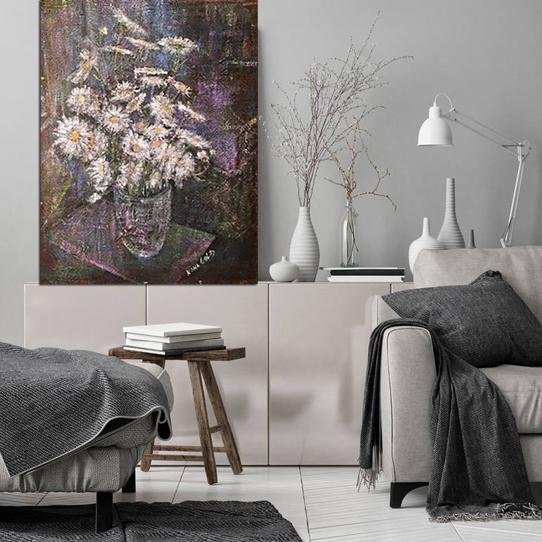 Original Floral Painting by Nona Gold