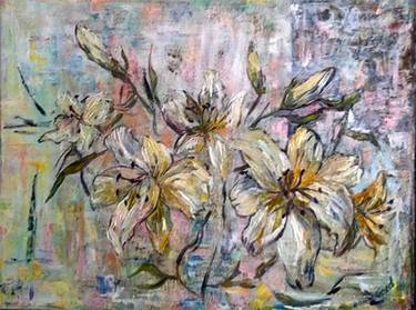 Original Expressionism Floral Paintings by Nona Gold