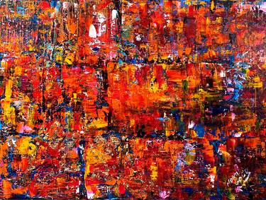 Original Abstract Expressionism Fantasy Paintings by Nona Gold