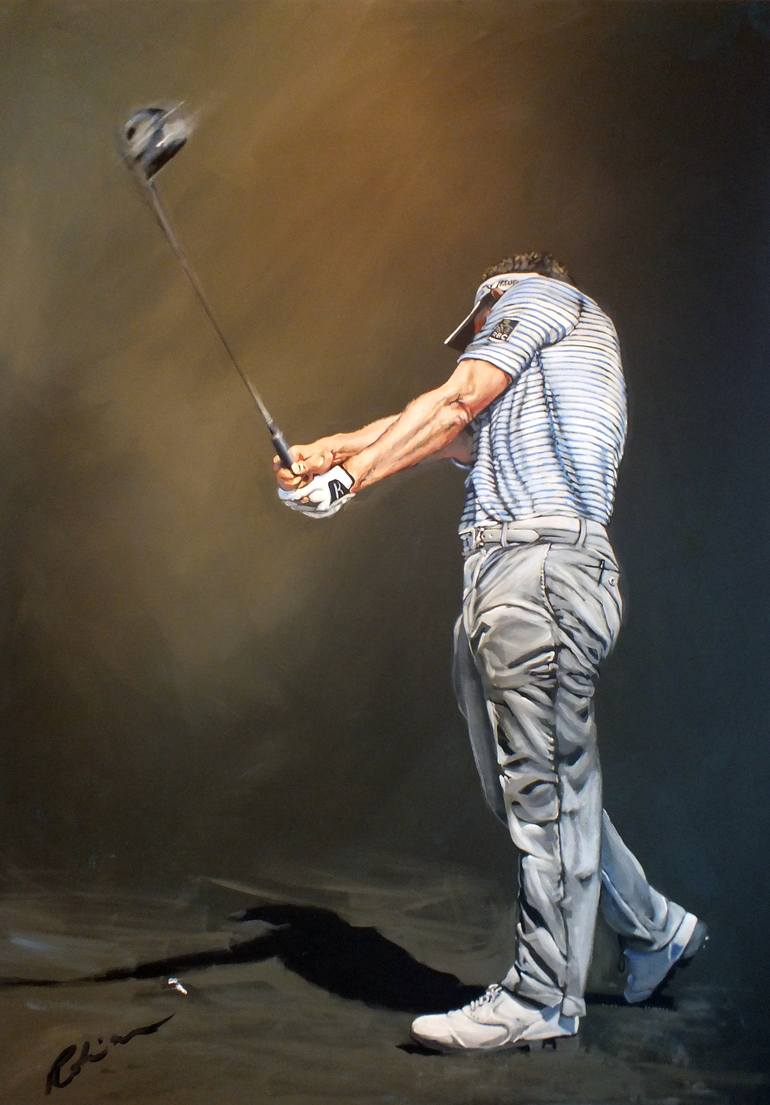 Luke Donald at the 2012 DP World Tour Championship - Print
