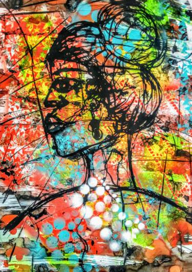 Print of Abstract Women Paintings by enyadike miabo