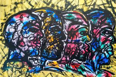 Original Street Art Abstract Paintings by enyadike miabo