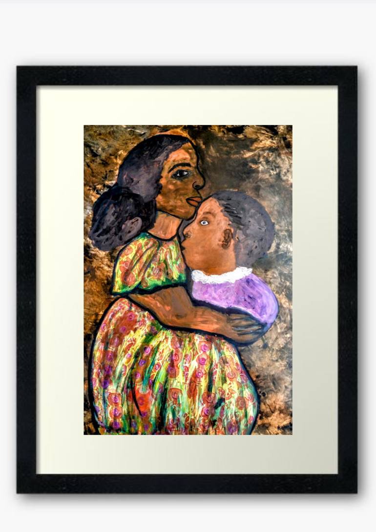 Original Abstract Expressionism Abstract Painting by Enyadike Miabo