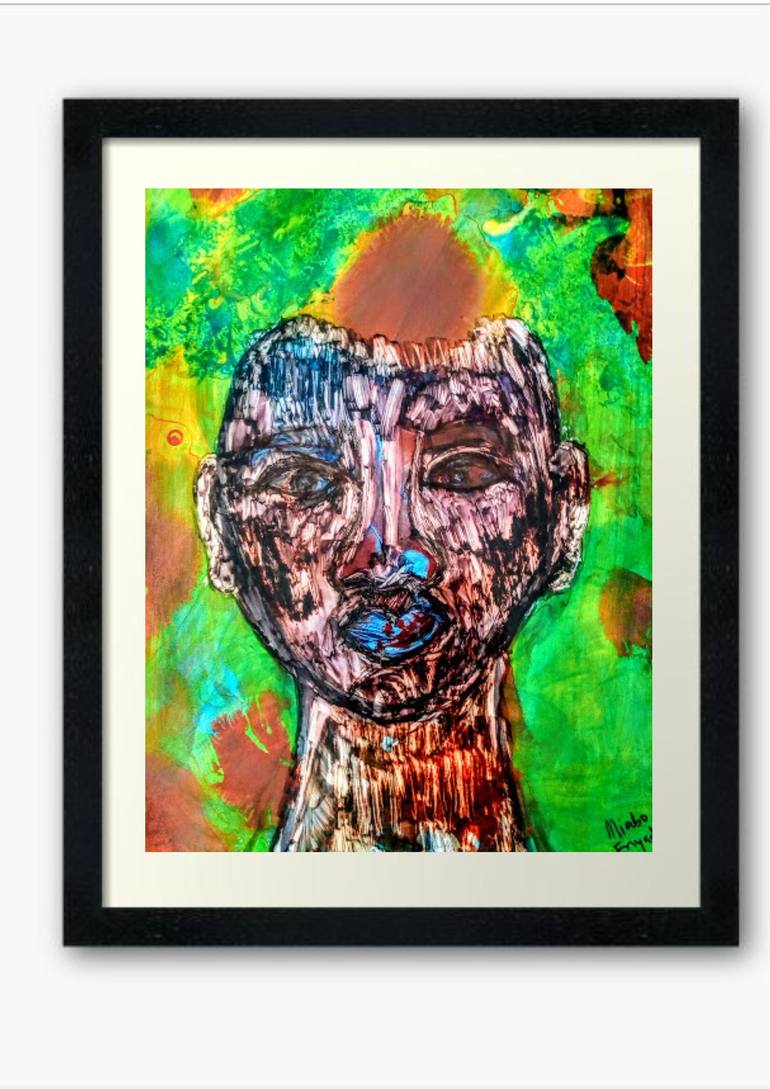 Original Abstract Expressionism Abstract Painting by enyadike miabo