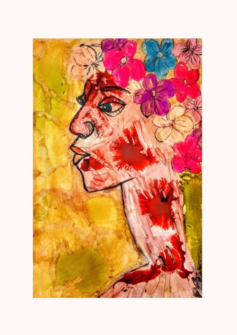 Original Abstract Expressionism Abstract Painting by Enyadike Miabo