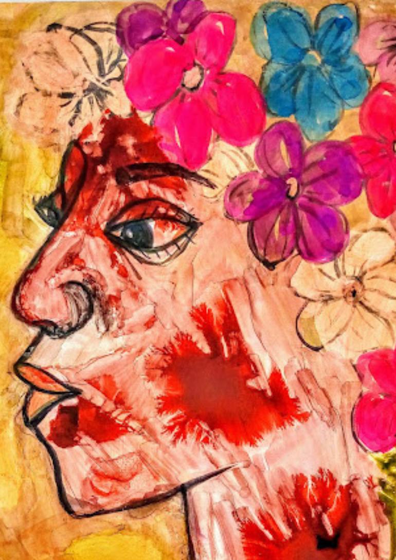 Original Abstract Expressionism Abstract Painting by Enyadike Miabo