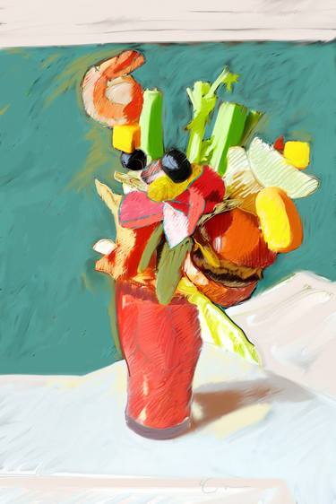 Print of Abstract Food & Drink Paintings by Larry Coffin