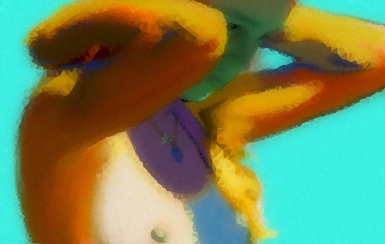 Print of Abstract Nude Painting by Larry Coffin