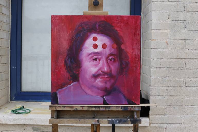 Original Expressionism People Painting by Jose  Antonio Hinojos Morales