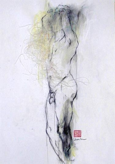 Original Figurative Nude Drawings by Lean Im Chew