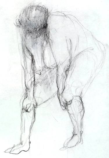 Original Figurative Nude Drawings by Lean Im Chew