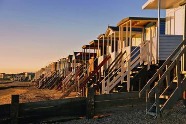 Thorpe Bay Beach Huts Essex England thumb