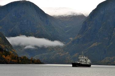 Aurlandsfjord Flam Norwegian Fjord Norway thumb