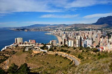 Benidorm Skyline Cityscape Costa Blanca Spain thumb