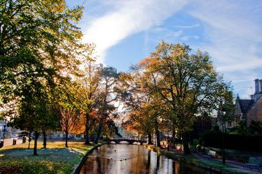 Bourton on the Water Autumn Trees Cotswolds thumb