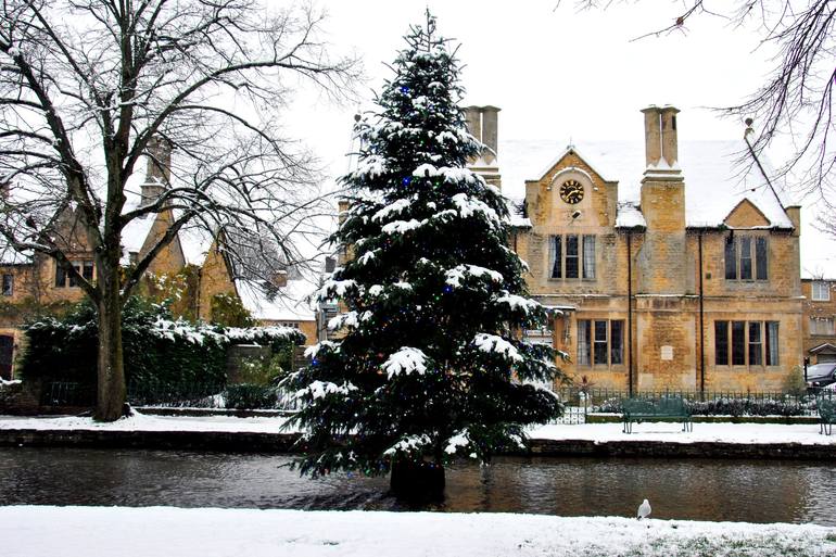 Bourton on the Water Christmas Tree Cotswolds Photography by Andy Evans 