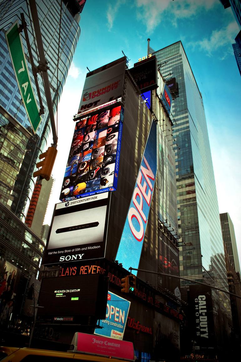 Original Cities Photography by Andy Evans Photos | Contemporary Art on Paper | New York City Times Square America