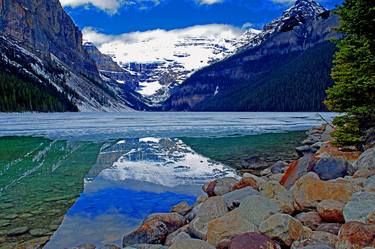 Lake Louise Victoria Glacier Alberta Canada thumb