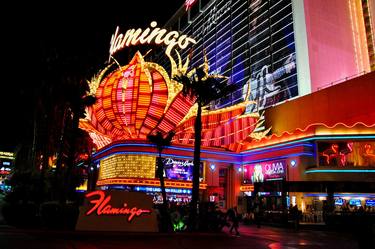 Flamingo Las Vegas Hotel Neon Lights America thumb