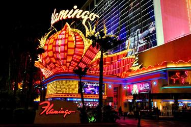 Flamingo Las Vegas Hotel Neon Lights America thumb