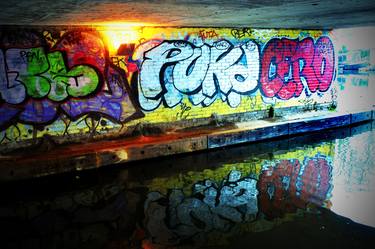 Graffiti Street Art Regent's Canal Camden London thumb