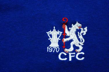 Chelsea Lion 1970 FA Cup Football Shirt Badge thumb