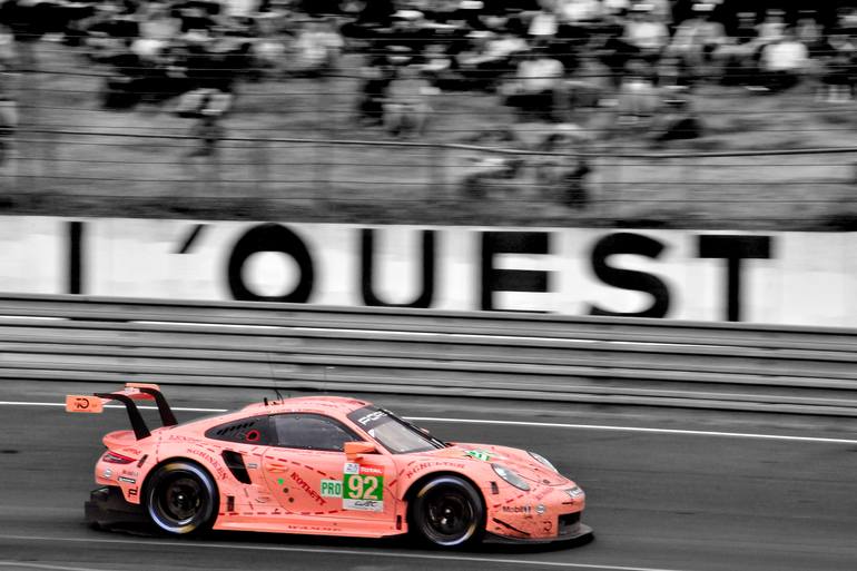 Porsche 911 RSR Pink Pig 24 Hours of Le Mans 2018 Photograph