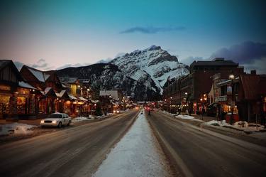 Banff Avenue Alberta Canadian Rockies Canada thumb