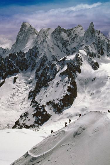 Chamonix Aiguille du Midi Mont Blanc Massif French Alps France thumb