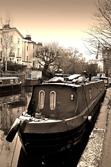 Narrow Boats Regent's Canal Camden London thumb