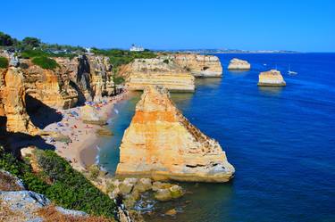 Praia da Marinha Beach The Algarve Portugal thumb