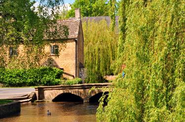 Bourton on the Water River Windrush Cotswolds Gloucestershire thumb