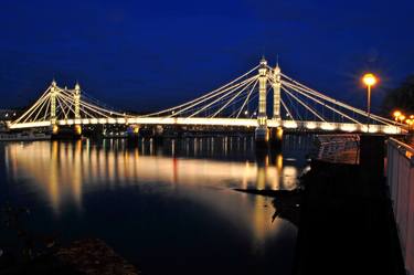 Albert Bridge River Thames London England thumb