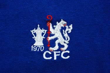 Chelsea Lion 1970 FA Cup Football Shirt Badge thumb