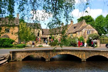 Bourton on the Water River Windrush Cotswolds England thumb
